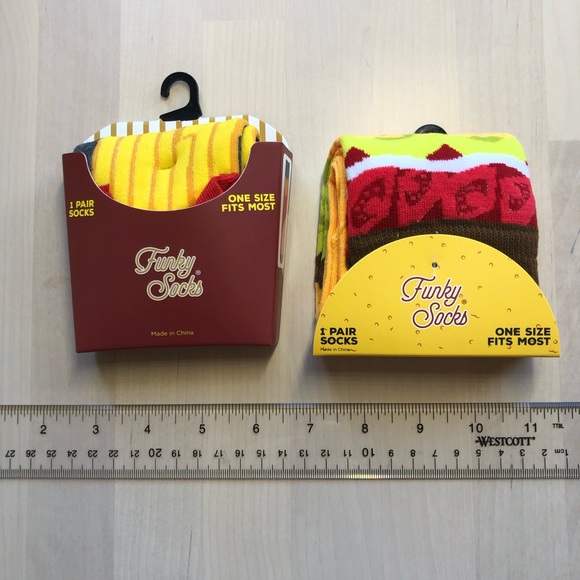 Funky Socks Burger and French Fries Socks Bundle - Picture 6 of 6